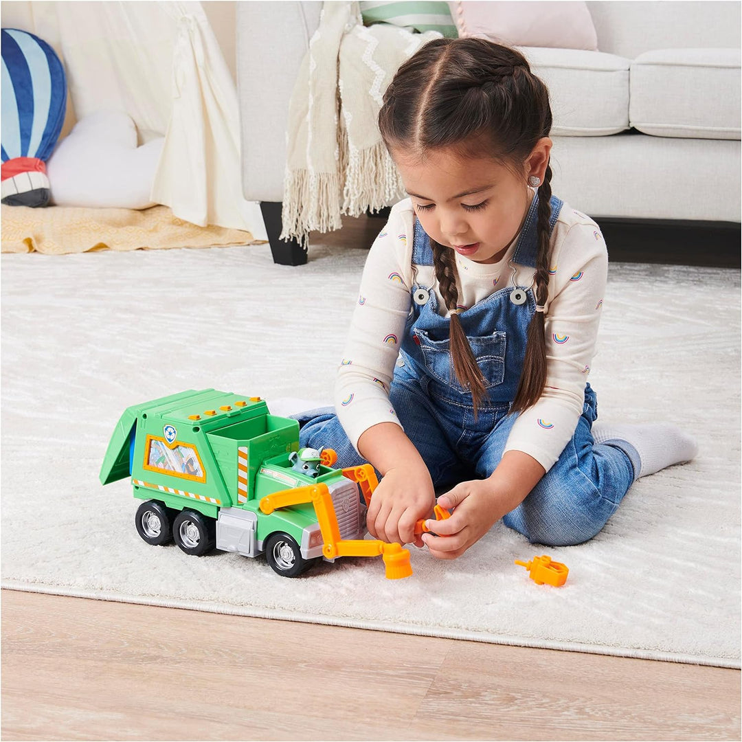 Paw Patrol Rockys Deluxe-Recycling-Truck mit Sammelfigur und 3 Werkzeugen Single, Single