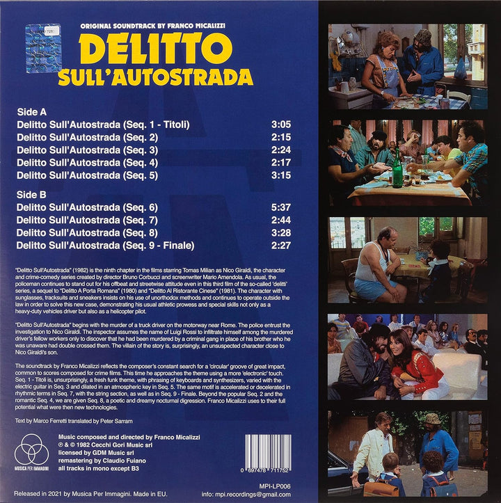 Delitto Sull Autostrada, Vinyl