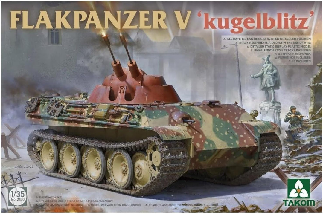 Takom 2150 Flakpanzer V - Kugelblitz - Massstab 1:35 - Modellbau