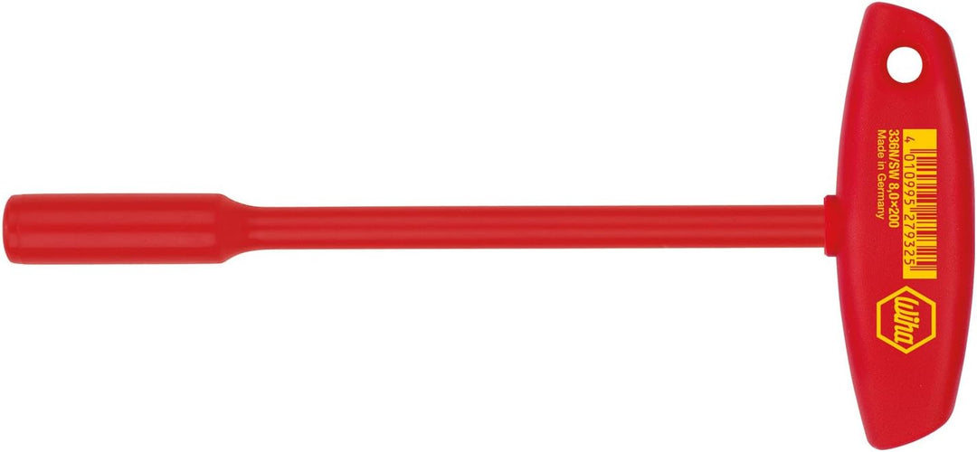 Wiha Steckschlüssel mit Quergriff electric Sechskant (27933) 10 x 230 mm, VDE-geprüft, stückgeprüft,