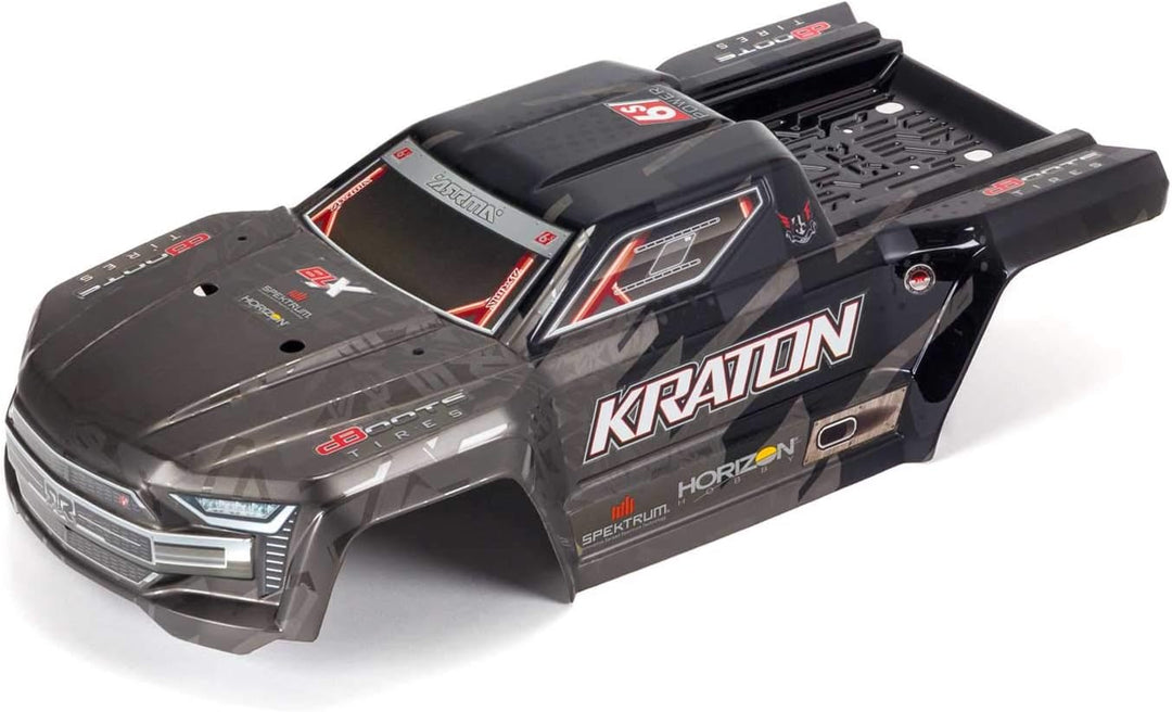 ARRMA Karosserie, lackiert, entkalkt und getrimmt, Schwarz: KRATON 6S BLX ARA406159 Mehrfarbig