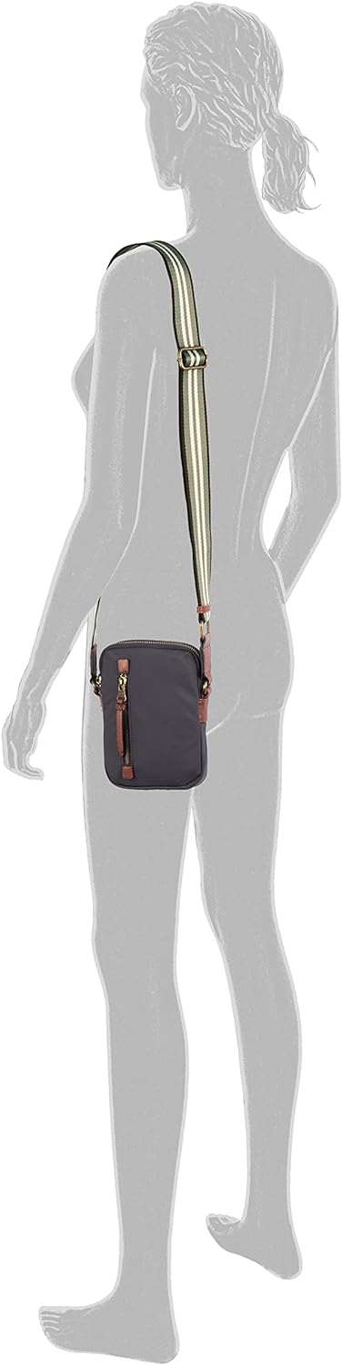 camel active bags Bari Damen Handytasche Umhängetasche Klein Grau Dark Grey 14x2,5x20, Dark Grey 14x