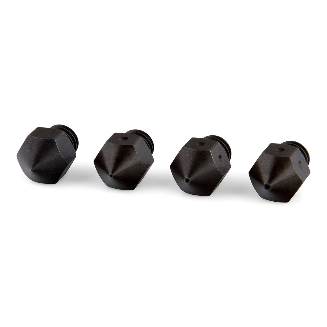 PrimaCreator - MK8 - gehärtete Stahl-Nozzle - 0,2 / 0,4 / 0,6 / 0,8 mm - 4 Stk Schwarz gehärtet 0,2