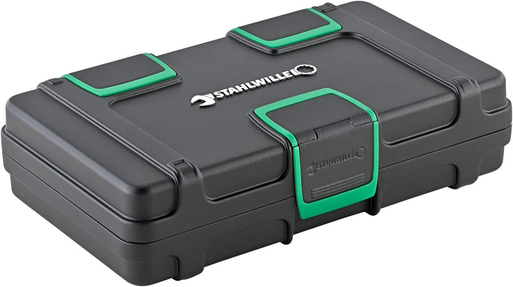 STAHLWILLE 40/13/6QR KN Steckschlüssel / Ratschen Set – 19-teilig | 1 Knarre, 13 Steckschlüssel, +Ve