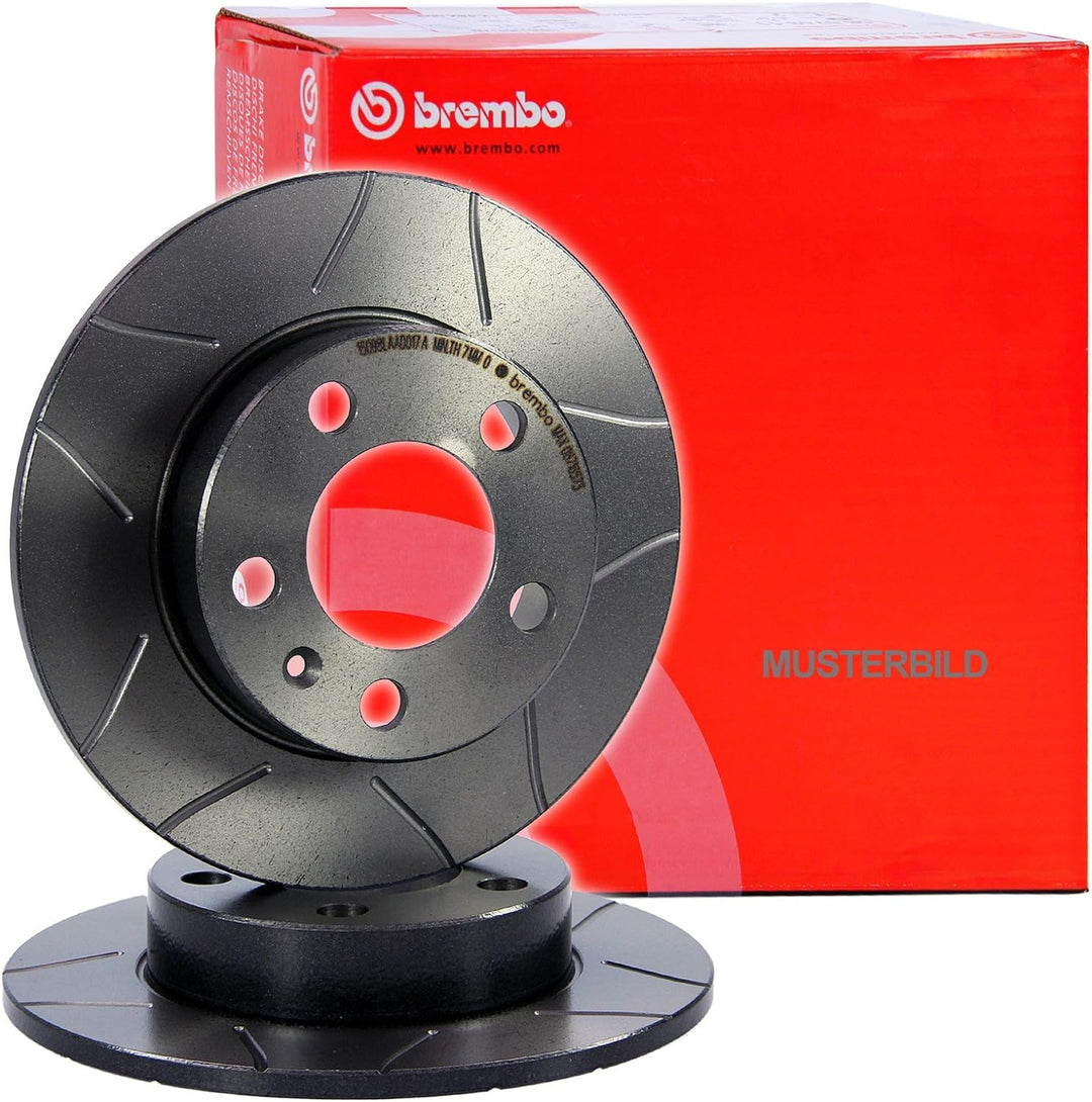 Brembo 08.7165.75 Hintere Bremsscheibe, Anzahl 2 & P 85 020X Bremsbelag Set: Bremsscheibe + Bremsbel