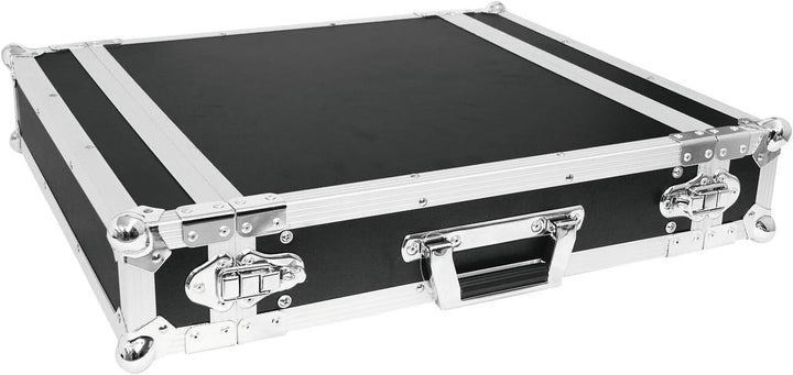 ROADINGER Verstärkerrack PR-1, 2HE, 47cm tief | Flightcase für 483-mm-Geräte (19") | mehrschichtig v