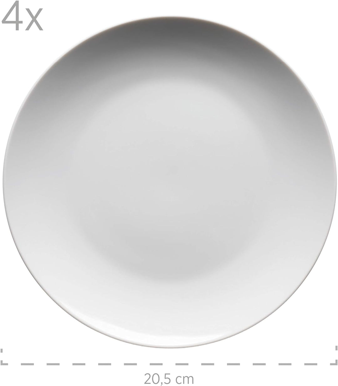 Mäser Kombiservice, Porzellan Barca, Weiss