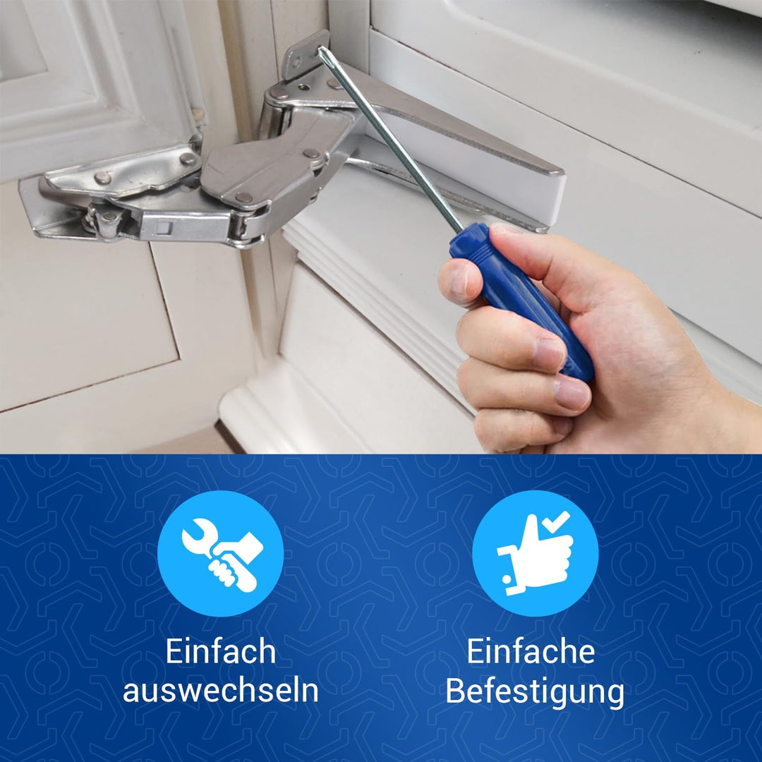 VIOKS Kühlschrank Scharnier 2er Set - Ersatz für Bosch Flachscharnier 00481147 & Scharniere für Kühl