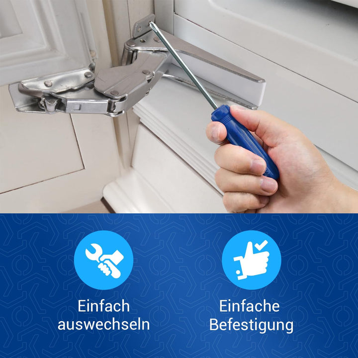 VIOKS Kühlschrank Scharnier 2er Set - Ersatz für Bosch Flachscharnier 00481147 & Scharniere für Kühl
