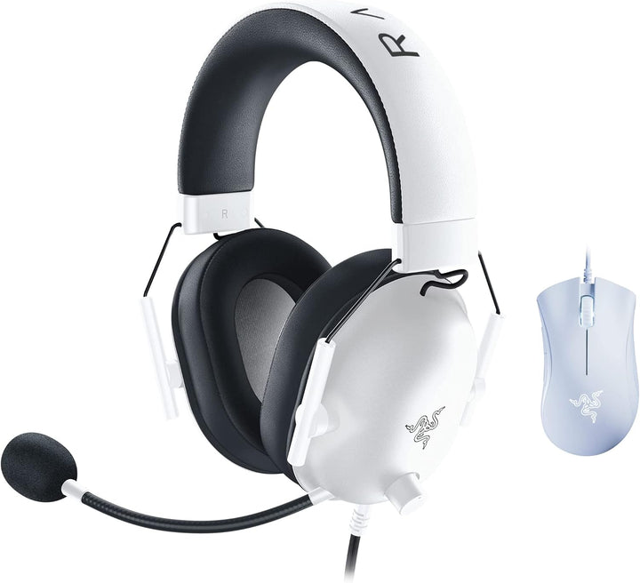 Razer Blackshark V2 X White Premium Esports Gaming Headset Weiss EInheitsgrösse & DeathAdder Essenti