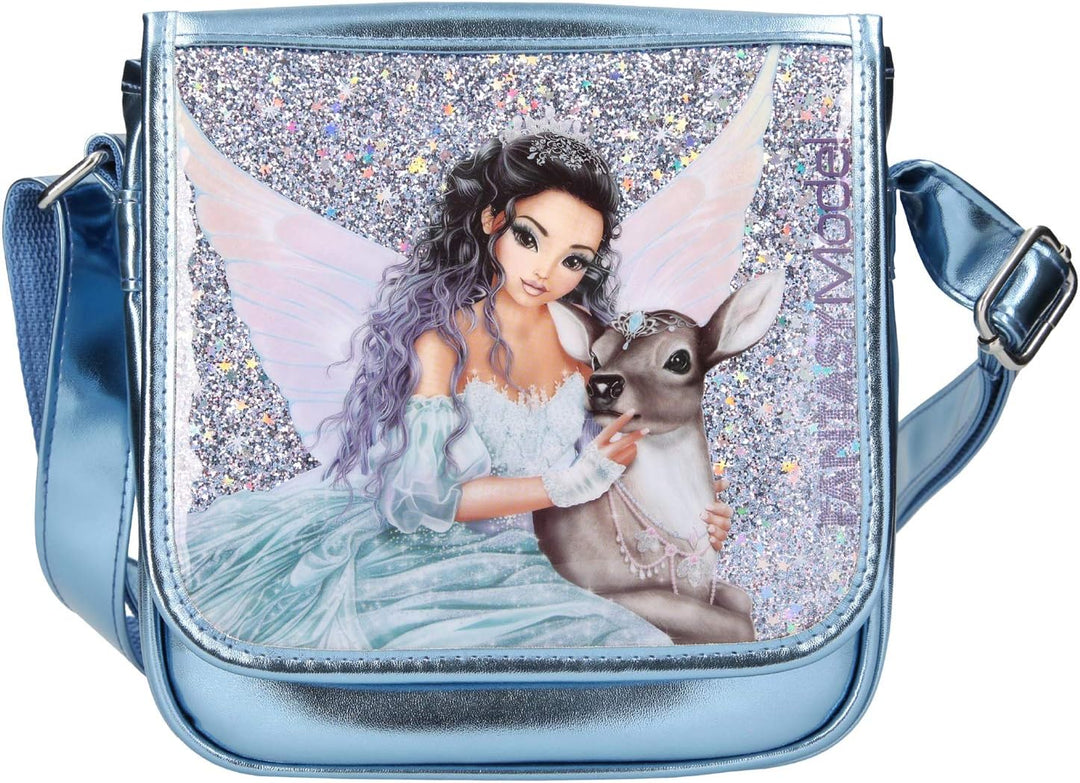 Depesche 10692 - Umhängetasche, Fantasy Model Iceprincess, ca. 6 x 20 x 20 cm, blau