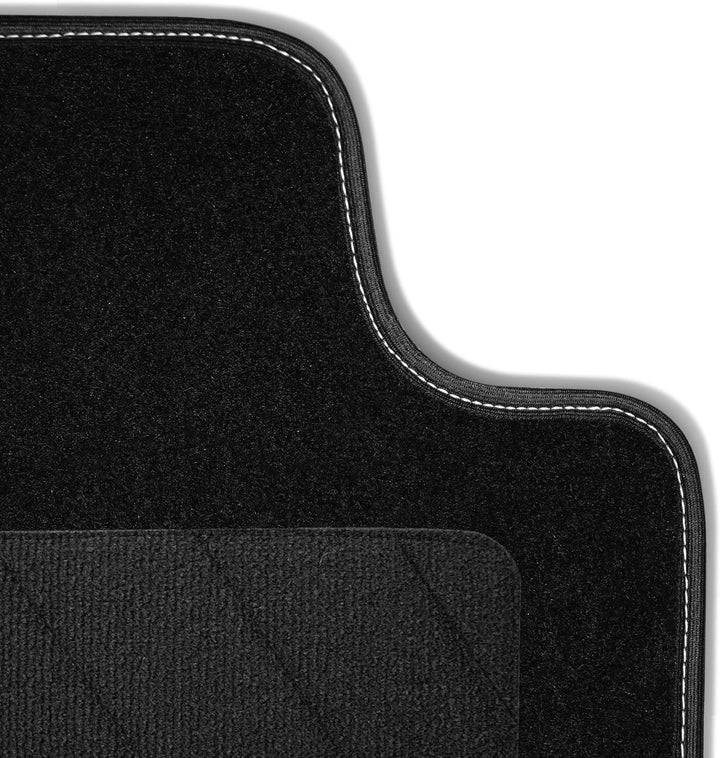 Bär-AfC Auto Fussmatten Classic passend für Hyundai IX55 2009-2011, Autoteppiche Nadelvlies Schwarz,