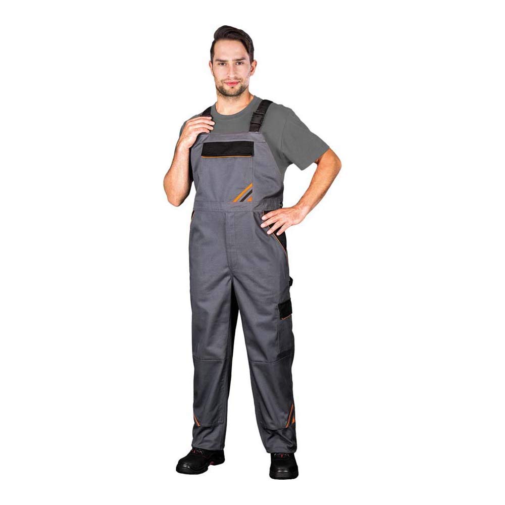 Reis PRO-B_Sbp50 Pro Master Schutzlatzhose, Stahlblau-Schwarz-Orange, 50 Grösse