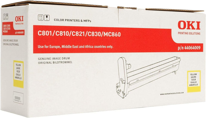 OKI 44064009 C810, C830, MC860 Trommel 20.000 Seiten, gelb yellow, yellow