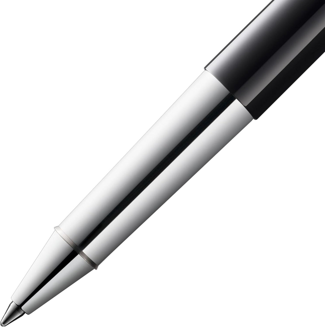 LAMY scala Tintenroller 379 - Rollpen in polierter, schwarzer Glanzlackveredelung mit Griffstück und