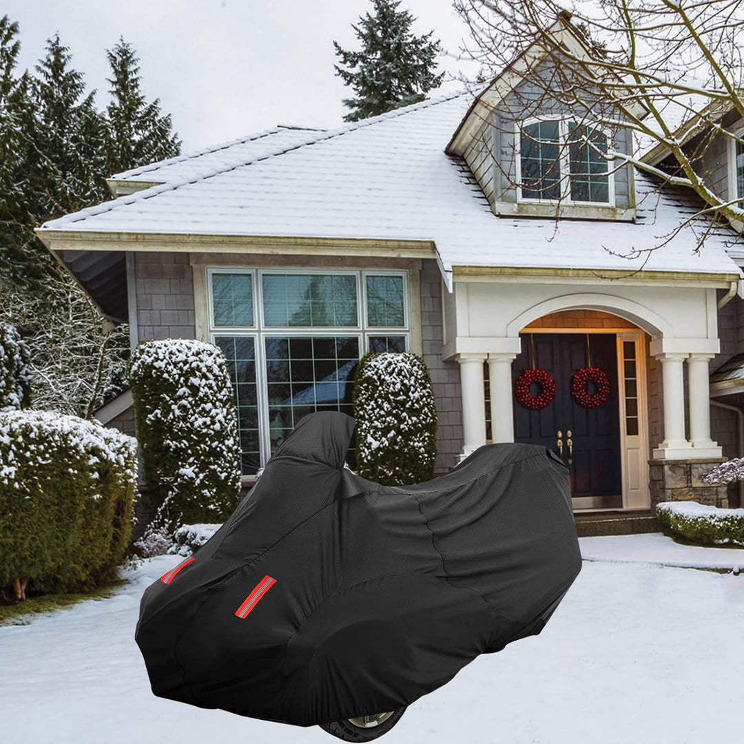 Can Am Spyder Abdeckung 2022, Can Am Spyder Abdeckung Wasserdicht Allwetter, 420D Oxford-Tuch PU-Bes