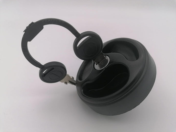 CR-MOESANCO® Schwarzer Wassertankdeckel für Wohnwagen, mit 3 versenkten Griffen, Wassereinlass mit R