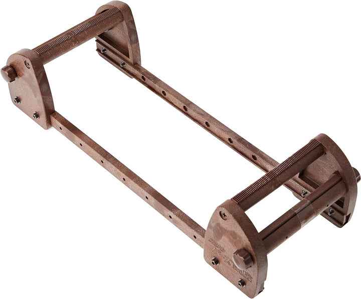 Rayher Hobby 7200000 Webrahmen für Erwachsene, Webbreite 9,5 cm, auch zum Perlenweben, Braun