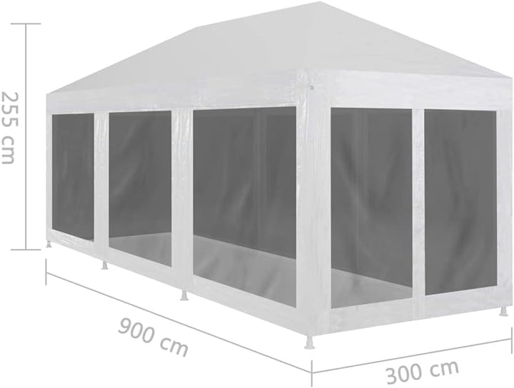 Susany Gartenpavillon Partyzelt Netz-Seitenwände Mit 8 Seitenwände aus Mesh-Netzgewebe, Davon eine m