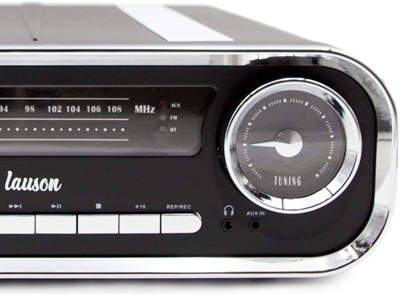 LAUSON Plattenspieler Retro mit Lautsprecher | USB | Musikanlage mit Radio Vintage Bluetooth | Stere