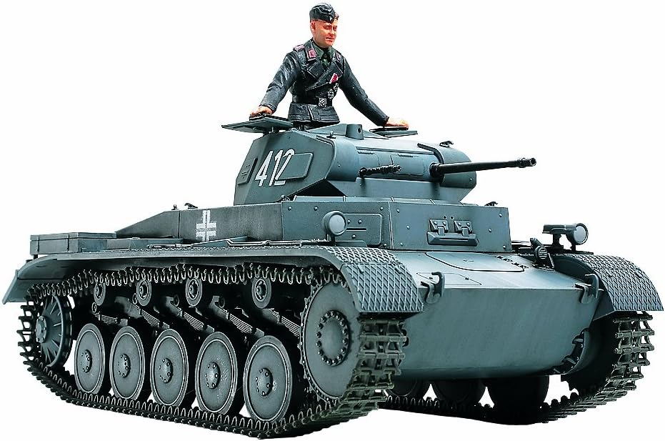 TAMIYA 300035292 300035292-1:35 WWII Deutsche Panzerkampfwagen II Ausführung A/B/C (1),originalgetre