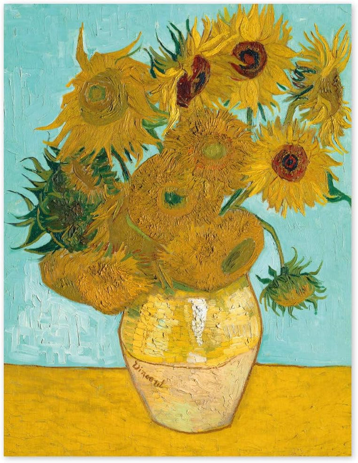 JUNIWORDS Poster, Vincent van Gogh, Zwölf Sonnenblumen in einer Vase, 60 x 76 cm, 60 x 76 cm