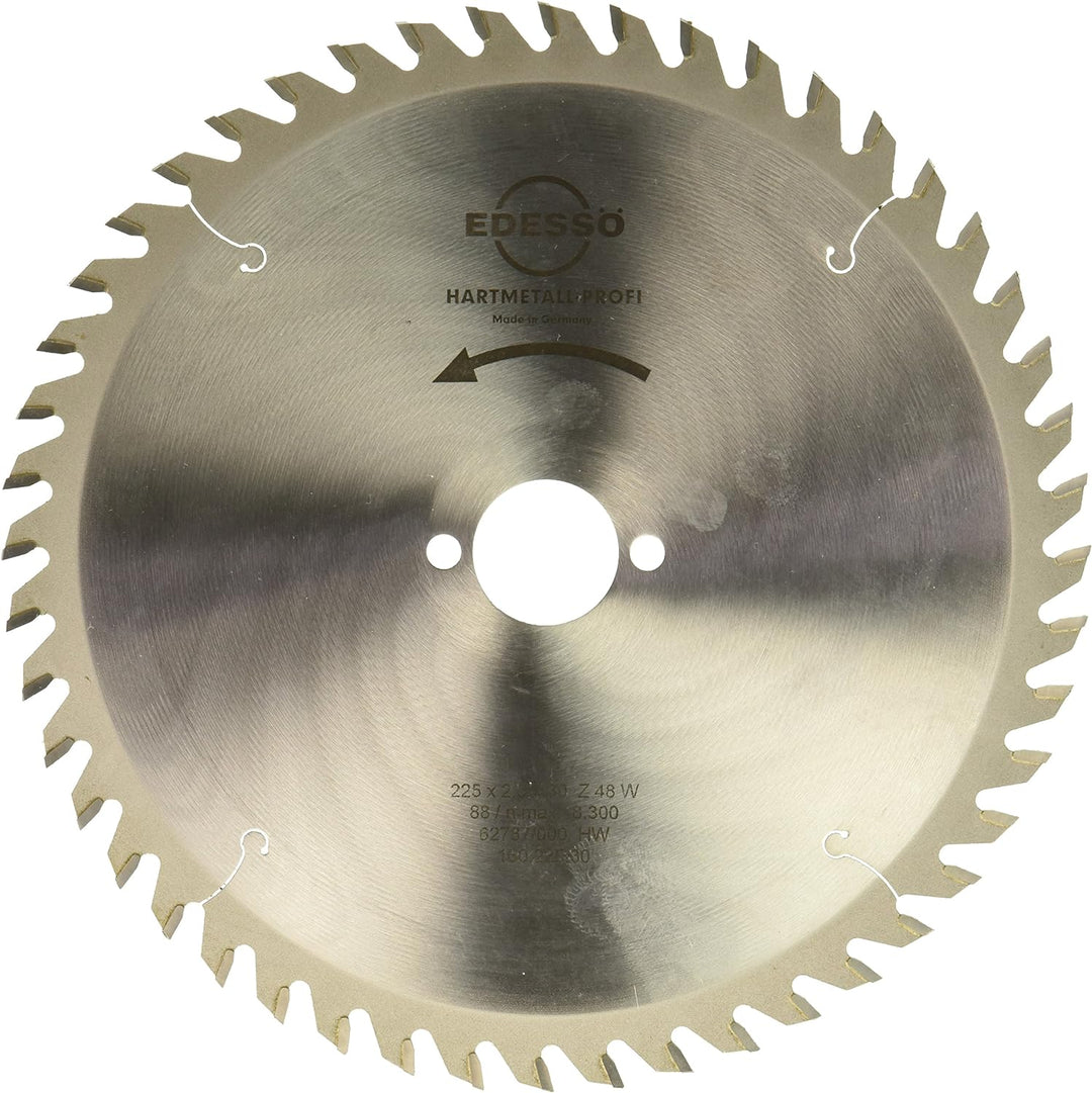 EDESSÖ Handkreissägeblatt Mehrzahn, HW 225x2,5/1,6x30 Z=48 W