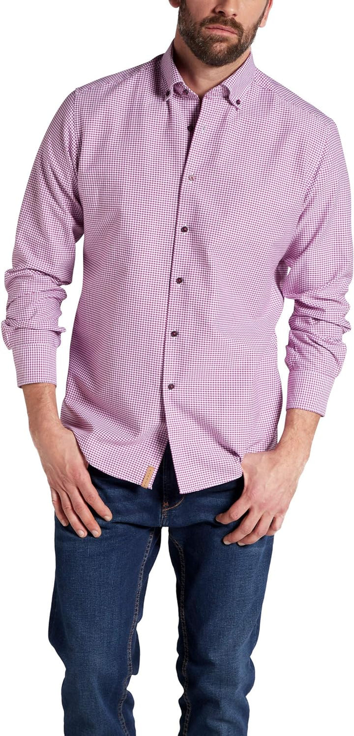 eterna Langarm Hemd Regular Fit Oxford kariert