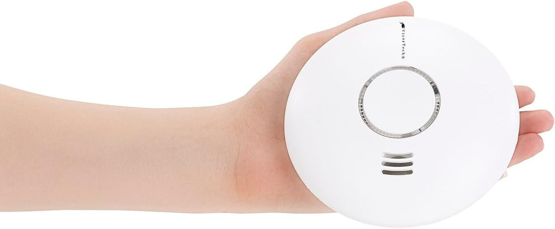 VisorTech Rauchmelder Vernetzbar: Vernetzbarer Funk-Hitze- & Rauchwarnmelder RWM-460.f, 85 dB, 10er-