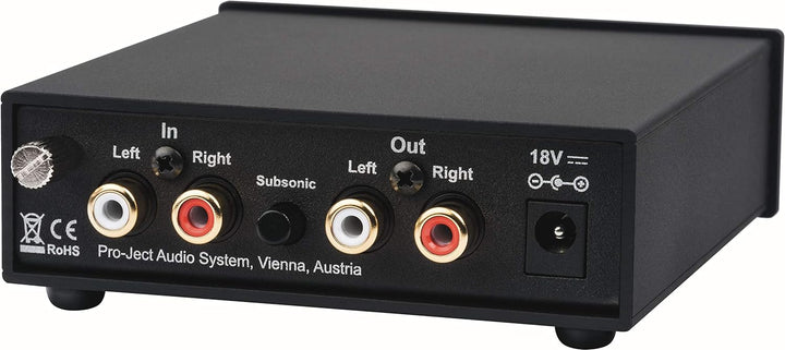 Pro-Ject Phono Box S2 Ultra, Diskrete MM/MC Phono Vorstufe (Schwarz), Schwarz