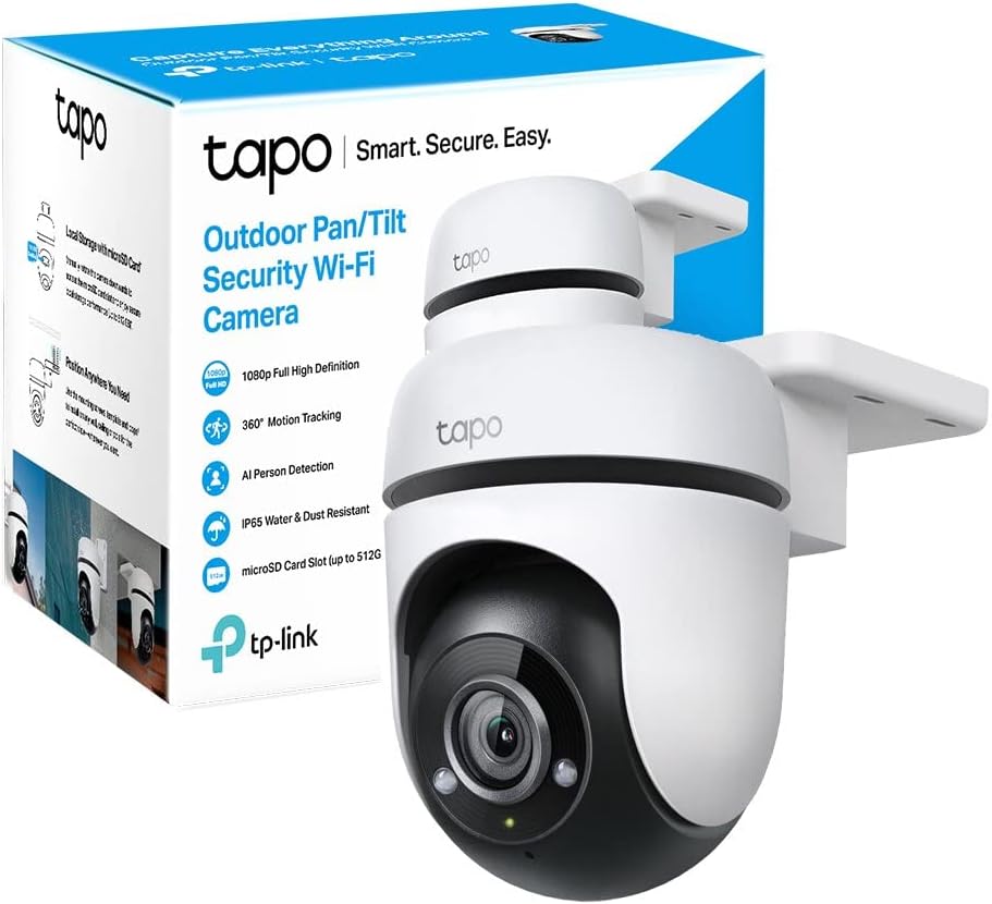 TP-Link Tapo C500 WLAN-Überwachungskamera für den Aussenbereich, 360 Grad, Auflösung 1080p & Tapo C3