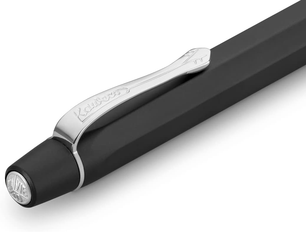 Kaweco ORIGINAL Kugelschreiber Black Chrome I Exklusiver Kugelschreiber mit angenehmer Mine inklusiv