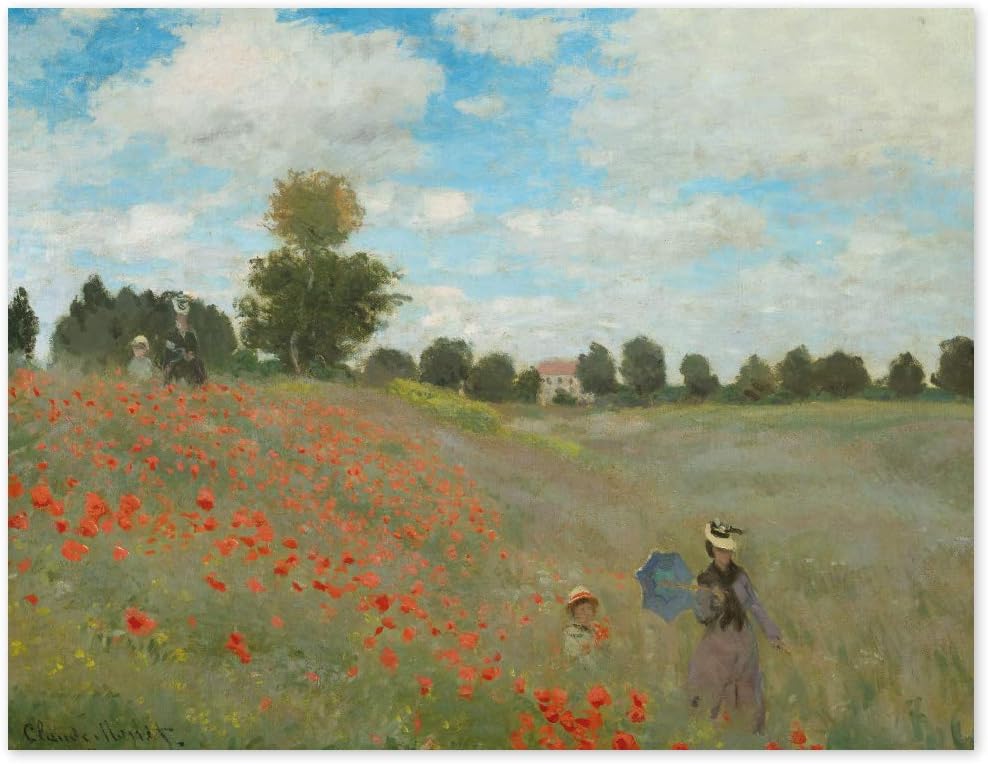 JUNIWORDS Poster, Claude Monet, Mohnfeld bei Argenteuil, 130 x 100 cm, 130 x 100 cm