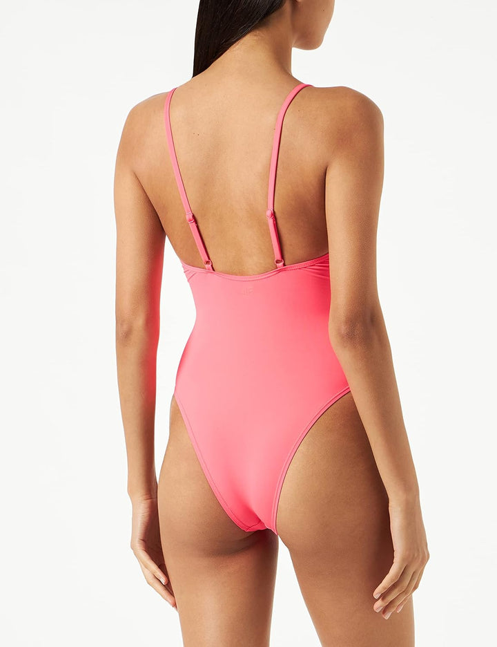 4F Damen Swim Suit F029 Badeanzug, PINK NEON,