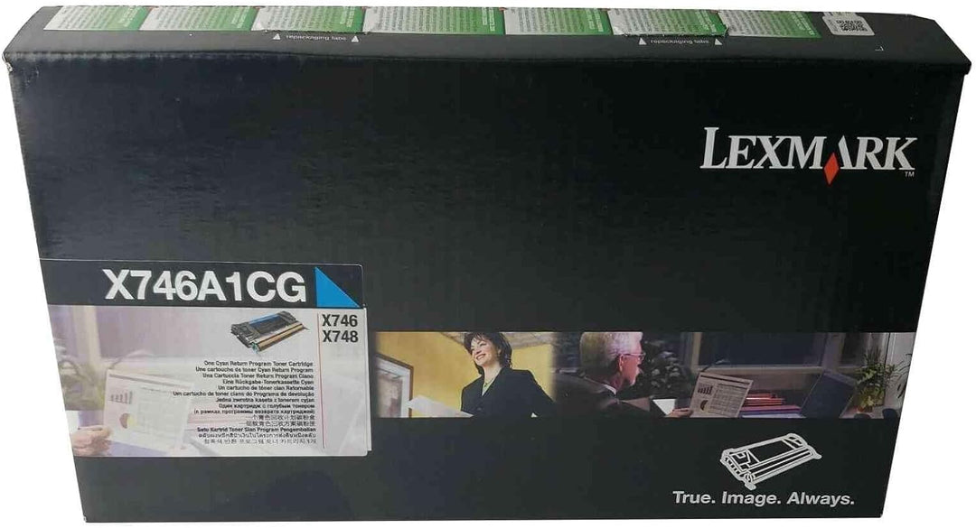 Lexmark Original X746A1CG Toner Cyan X 746 DE