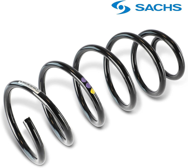 2x Original Sachs 997459 Fahrwerksfeder Vorderachse Kompatibel mit Leon 1999-2006 Toledo II 1998-200