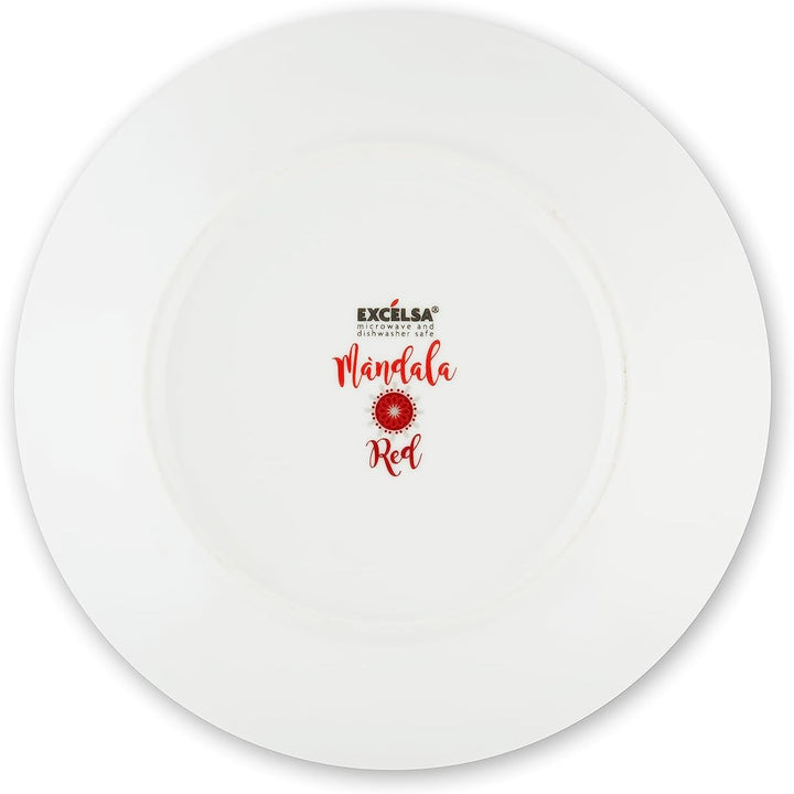 Excelsa Mandala Red Tafelservice, 18-teilig, Porzellan