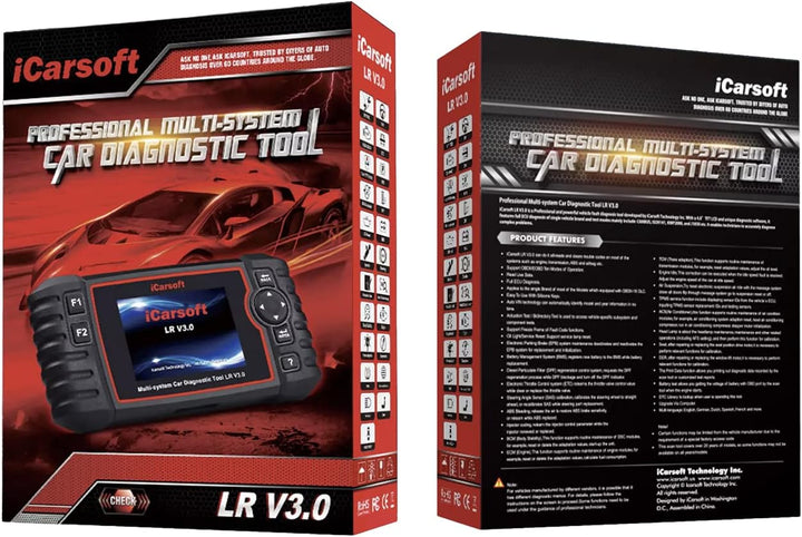 iCarsoft LR V3.0 – Koffer für Diagnose Auto Pro kompatibel für Land-Rover und Jaguar – Professionell