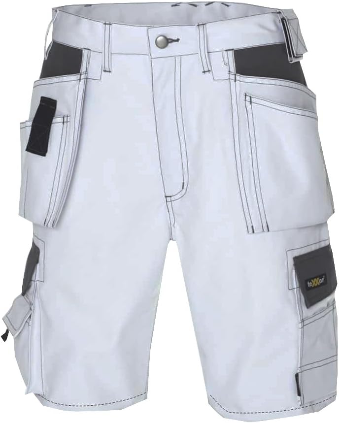 teXXor 4347-60 Arbeits-Short "Bermuda", Grösse 60, Weiss