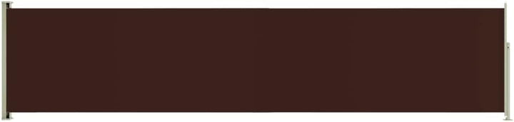 FIRBNUS Seitenmarkise Ausziehbar 140x600 cm Braun Sichtschutz Balkon Sichtschutz Garten Sonnenschutz