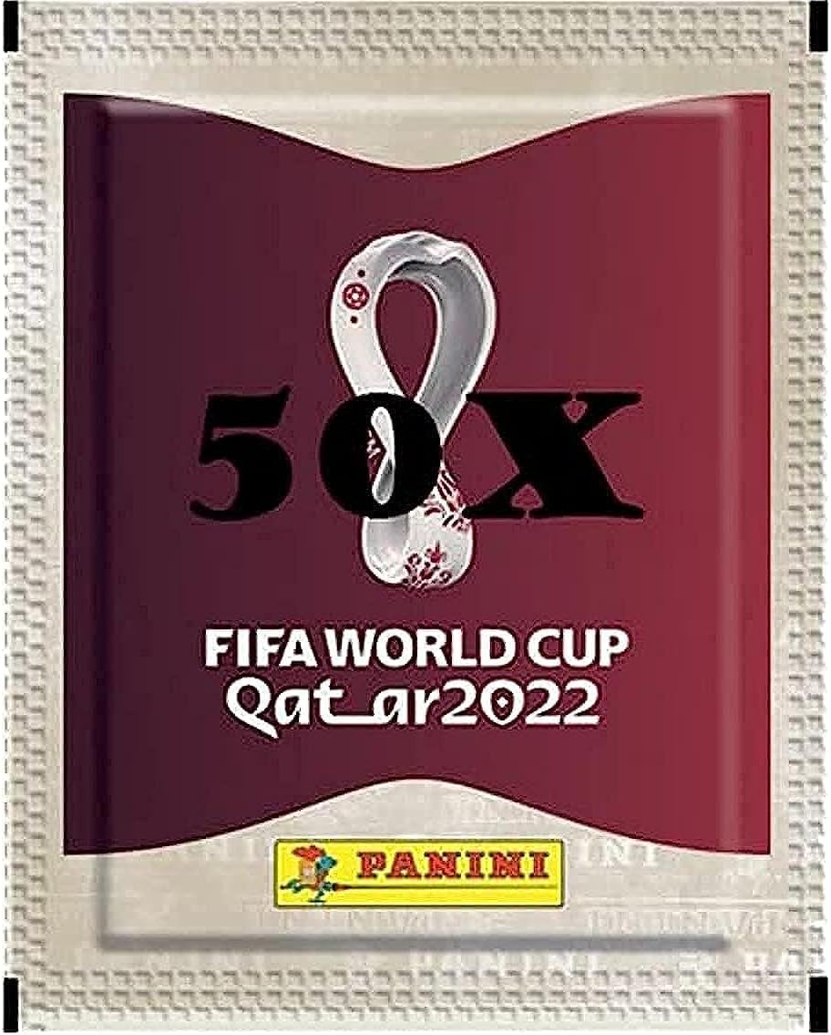 Panini FIFA World Cup Qatar 2022 Offizielle Stickerserie (50x Stickertüten), 50x Stickertüten