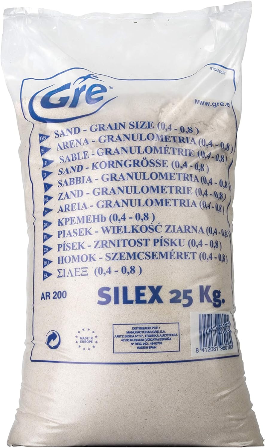 Gre Arena Silex 25 kg- granulometría 0.40-0.80 AR200
