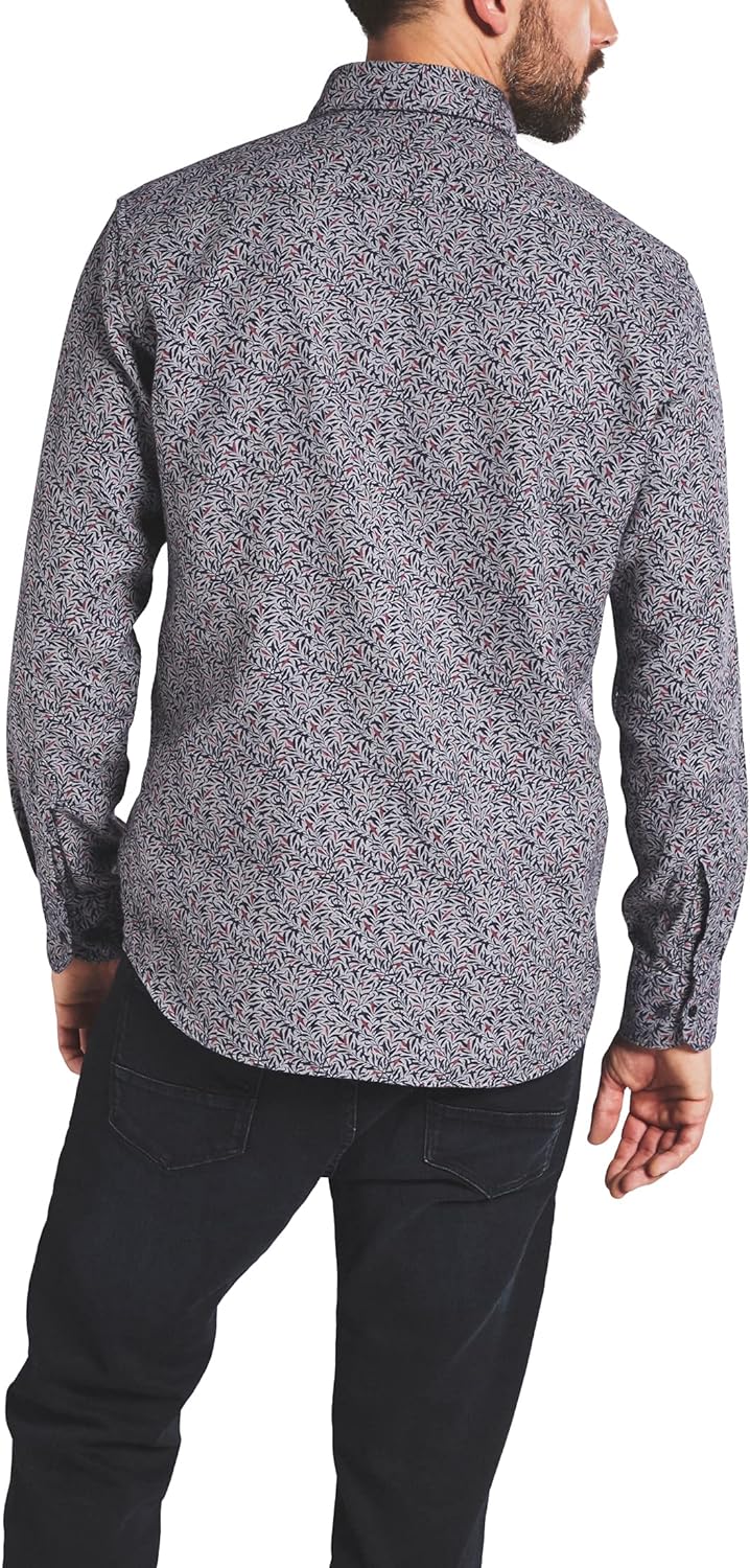 eterna Langarm Hemd Regular Fit Flanell Bedruckt