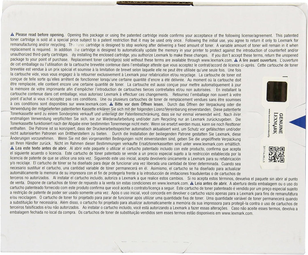 Lexmark Rückgabe Toner CS720 CS725 CX725 74C2SY0 Original Gelb 7000 Seiten