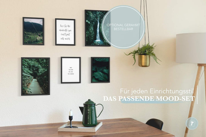 Papierschmiede® Mood Poster Set Wild Adventure, Bilder Wohnzimmer Deko Schlafzimmer, 2x DIN A3 (ca.
