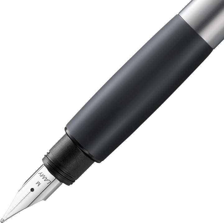 LAMY accent Füllhalter 096 – Füller aus Aluminium mit austauschbarem Griffstück aus Kautschuk und St