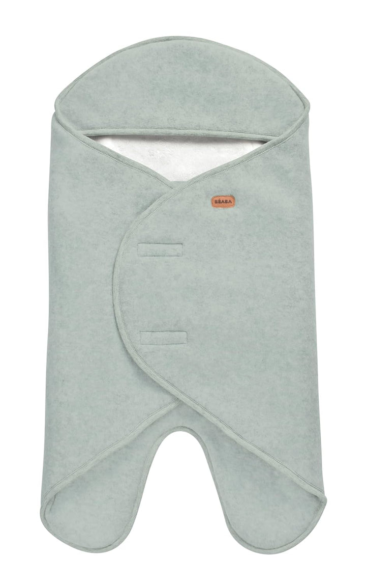 BÉABA, Babynomade Double Fleece, Baby Winter Wickeldecke, Autositz/Kinderwagen/Gondel/Transat, Weich