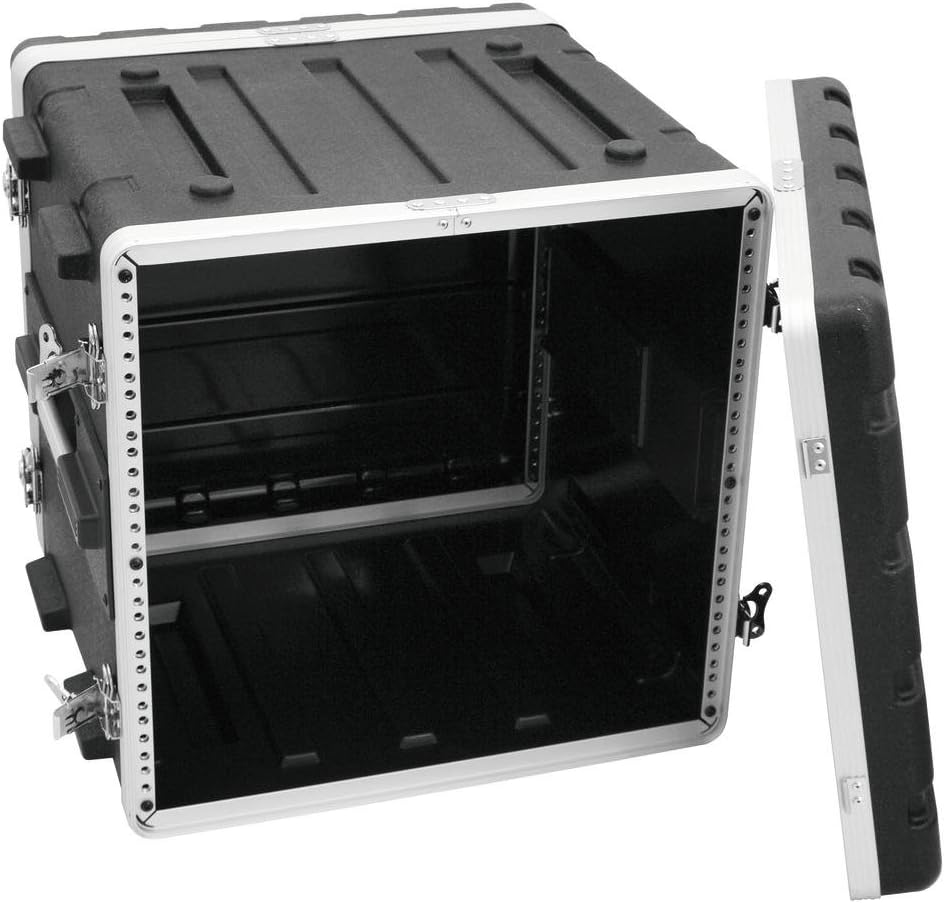 Roadinger 30106036 KR-19 DD Kunststoff-Rack (10HE) schwarz