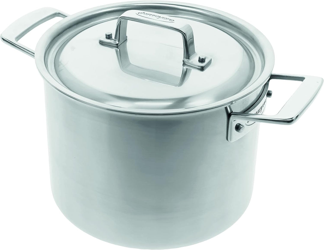 Demeyere Essential 5 Suppentopf fuer Induktion und alle anderen Herdarten, Topf mit Deckel aus pfleg