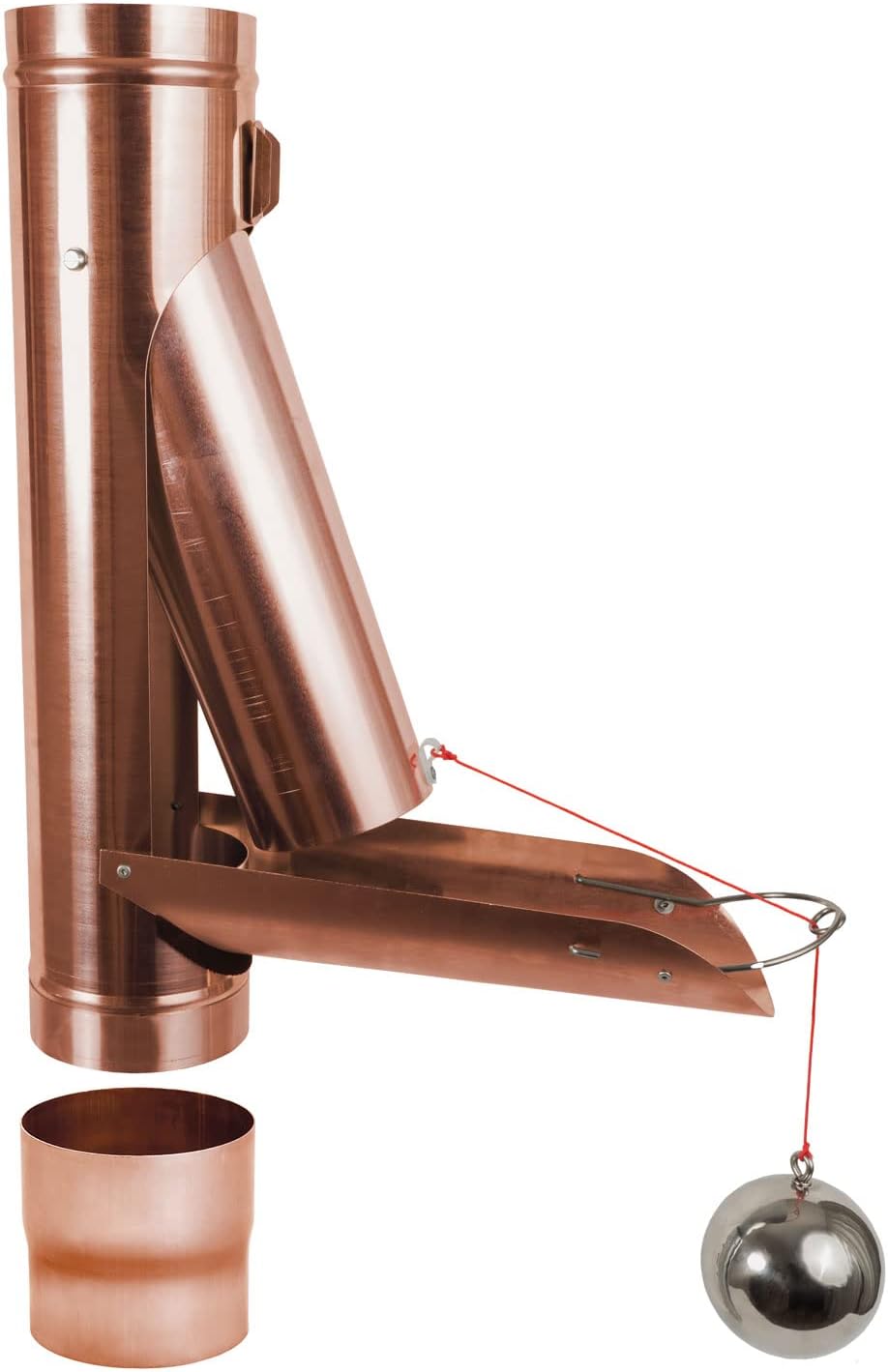 Florantia Regenwasserklappe Kupfer automatisch mit Schwimmer DN 100 inkl. Adapter Regenrohrklappe mi